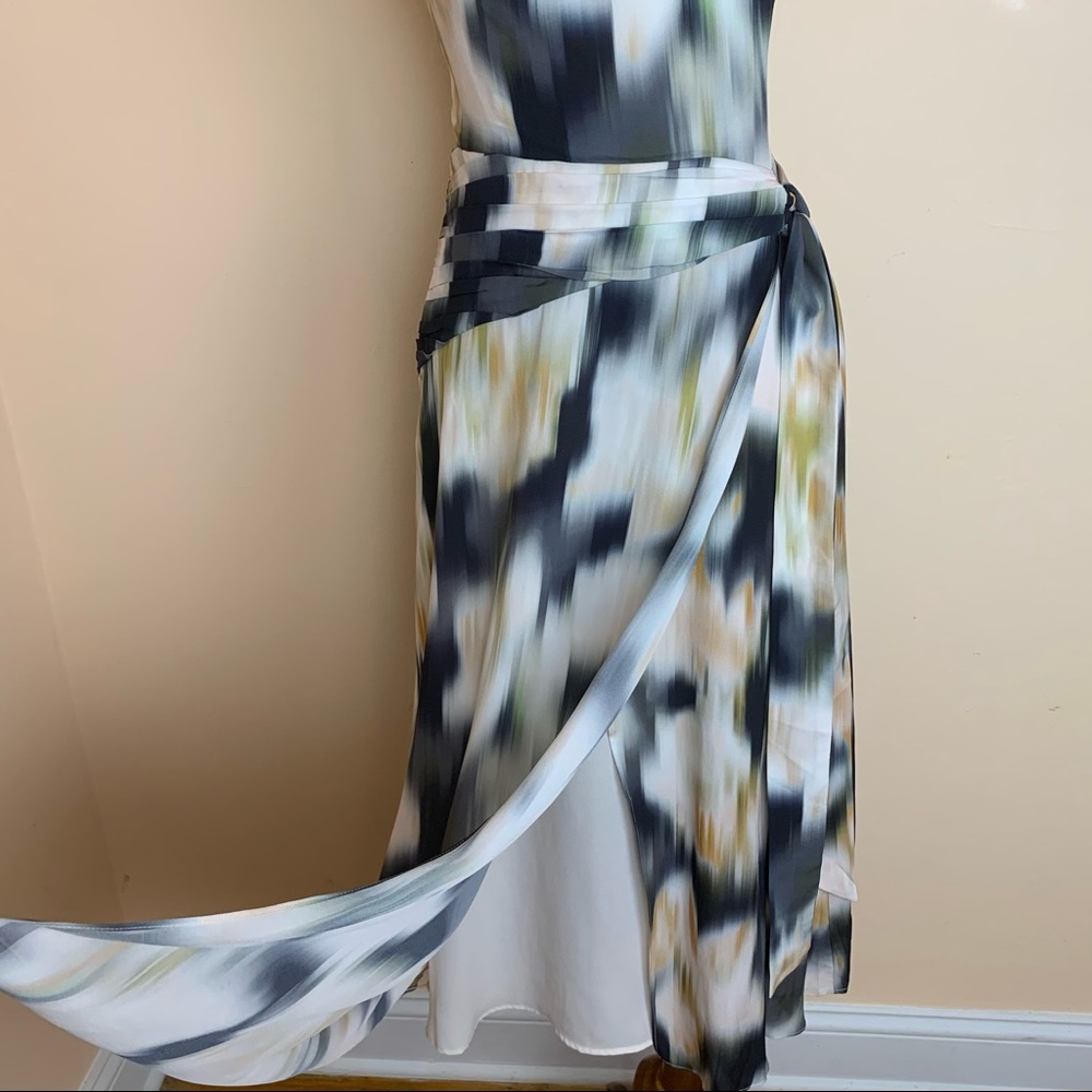 New! REISS Gisele Floral Front Slit Midi Dress - Picture 8 of 16
